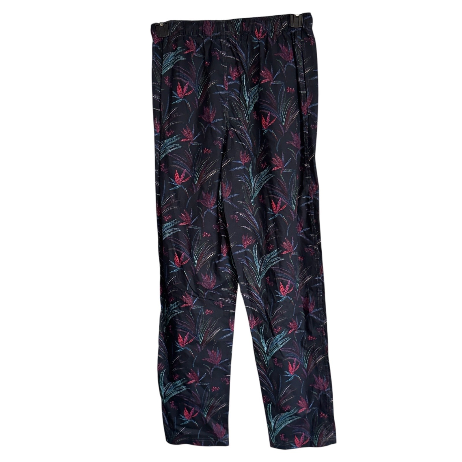 Tommy Bahama Mens Small Black Tropical Cotton Lounge Pants Nwt
